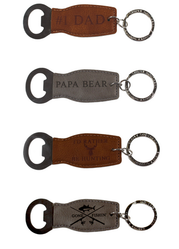 Simply Southern Men's Leather Bottle Opener/Key Chain