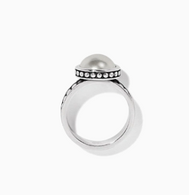 Pebble Dot Pearl Wide Band Ring