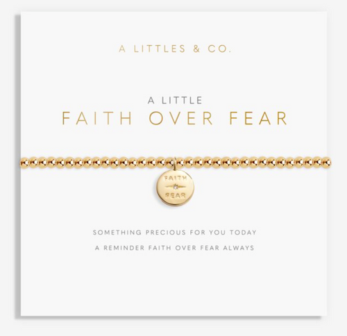A Little Faith Over Fear Bracelet