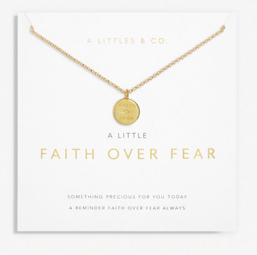 A Little Faith Over Fear Necklace