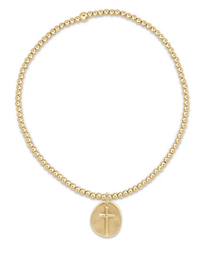 enewton extends - Classic Gold 2mm Bead Bracelet - Inspire Small Gold Charm
