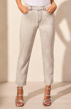 Audrey Pull-On Straight Crop Jeans w/ Front Crease