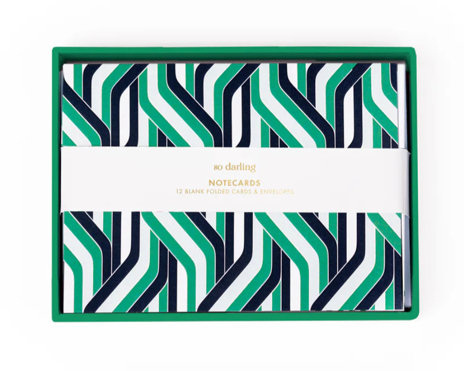 Boxed Notecard Set | Blue + Green