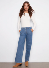 Wide Leg Stretch Jeans