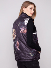 Printed Reversible Quilted Faux Fur Vest