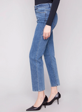 Straight Leg Jeans With Side Studs