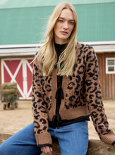 Bow Tie Jacquard Knit Cardigan