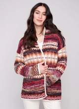 Space Dye Jacquard Cardigan