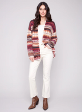 Space Dye Jacquard Cardigan