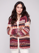 Space Dye Jacquard Cardigan