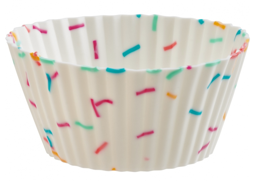 Set of 24 Mini Confetti Silicone Muffin Cups