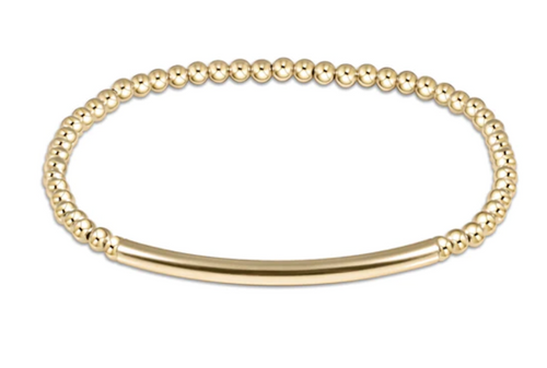 enewton extends - Classic Gold 3mm Bead Bracelet - Bliss Bar Smooth