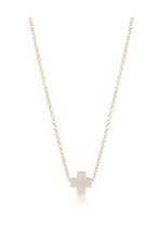 16" Necklace Gold - Signature Cross