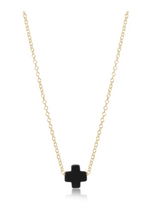 16" Necklace Gold - Signature Cross