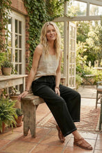 Wide Leg Drawstring Knit Pants