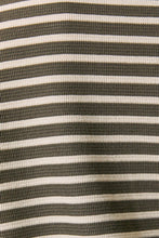 Olive Grove Striped Collared Top