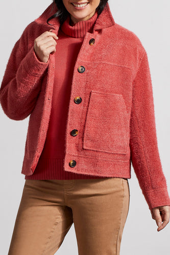 Boucle Button-Up Jacket