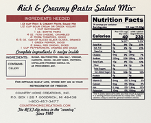 Artisan Kitchen- Rich & Creamy Pasta Salad Mix NEW RELEASE