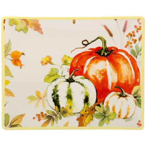 Pumpkin Love Ceramic Rectangle Plate