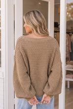 Waffle Knit Oversized Batwing Sleeve Sweater