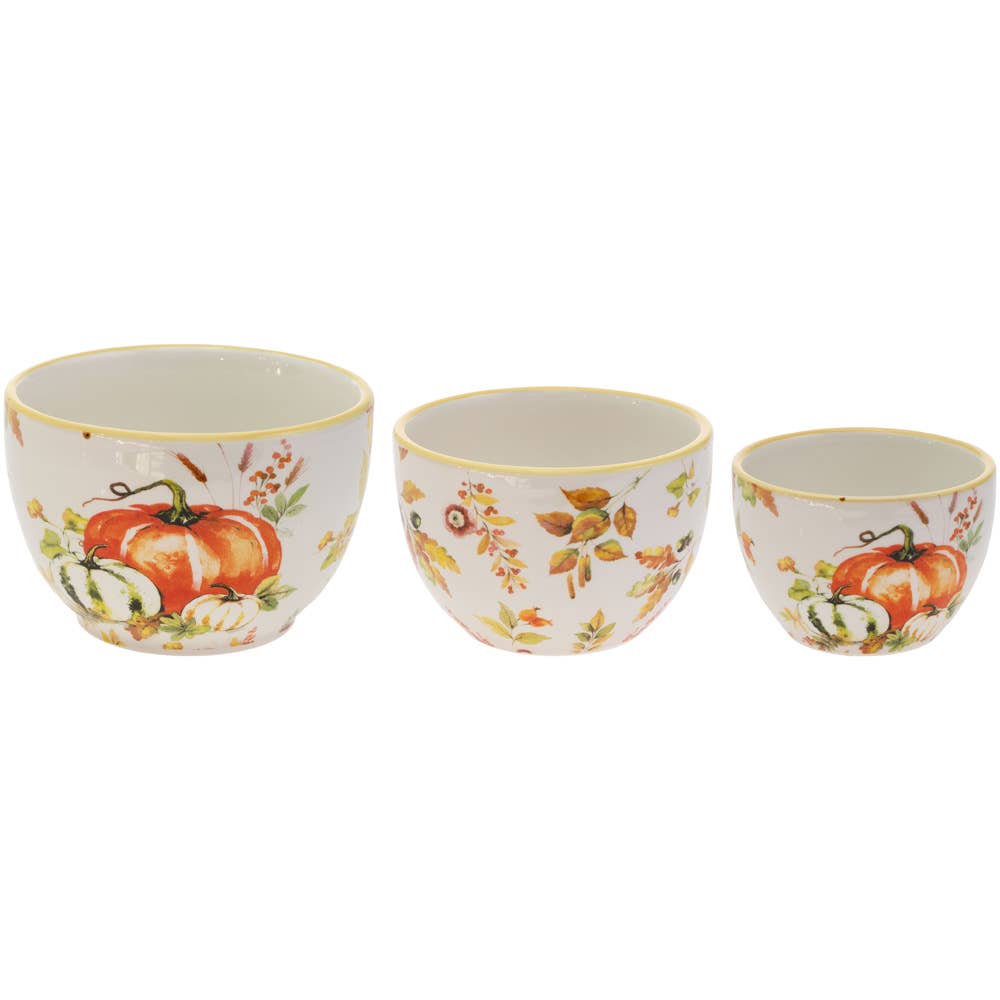 Pumpkin Love Ceramic Prep Bowls