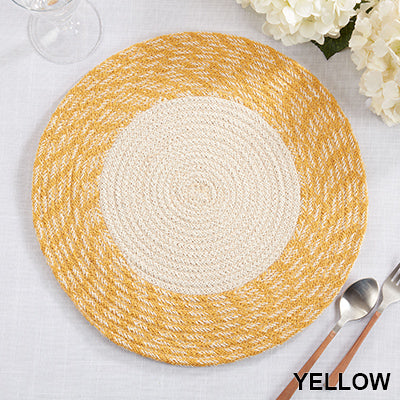 Hand Braided Placemat (Yellow)