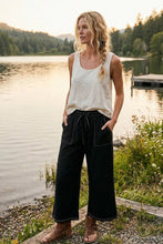 Wide Leg Drawstring Knit Pants