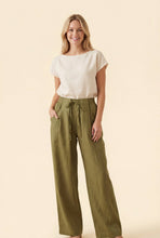 High-Waisted Wide-Leg Drawstring Pants