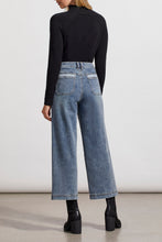 Brooke Button Fly Hugging Crop Wide Leg