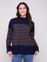Yarn Dyed Sweater- Navy