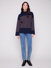 Yarn Dyed Sweater- Navy