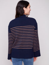 Yarn Dyed Sweater- Navy