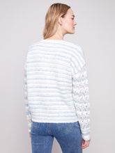 Space Dye Yarn Sweater- Iris