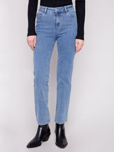 Denim Corduroy Straight Leg Pants