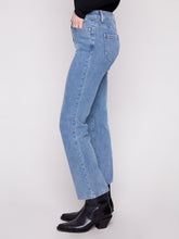 Denim Corduroy Straight Leg Pants