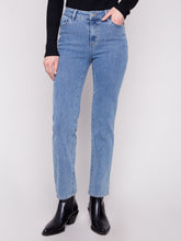 Denim Corduroy Straight Leg Pants