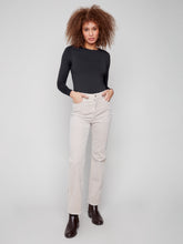 Straight Leg Corduroy Pants- Oat