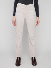 Straight Leg Corduroy Pants- Oat