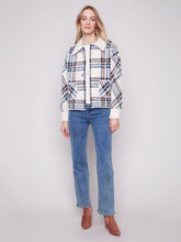Eyelash Yarn Jacket- Ecru