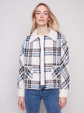 Eyelash Yarn Jacket- Ecru