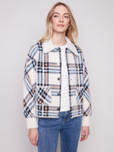 Eyelash Yarn Jacket- Ecru