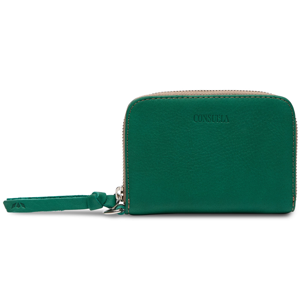 Consuela Teal Zippy Wallet