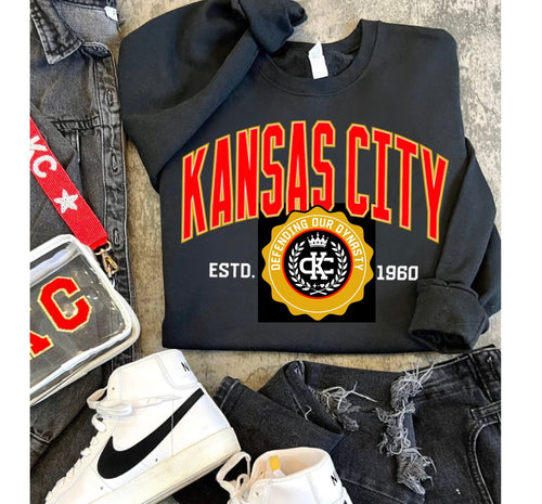 Kansas City Dynasty Crown Crewneck Sweatshirt