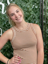 Striped Fitted Tank Top