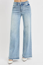 Risen Tummy Control High Rise Wide Leg Adjustable WB Jeans