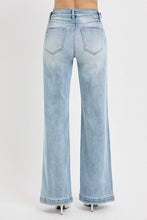 Risen Tummy Control High Rise Wide Leg Adjustable WB Jeans
