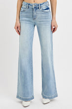 Risen Tummy Control High Rise Wide Leg Adjustable WB Jeans