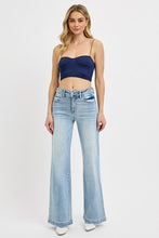 Risen Tummy Control High Rise Wide Leg Adjustable WB Jeans