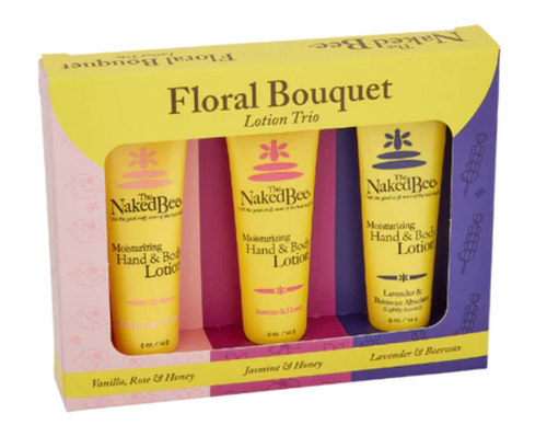 The Naked Bee Floral Bouquet Lotion Trio