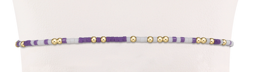 enewton Gameday Hope Unwritten Bracelet (Purple-White)